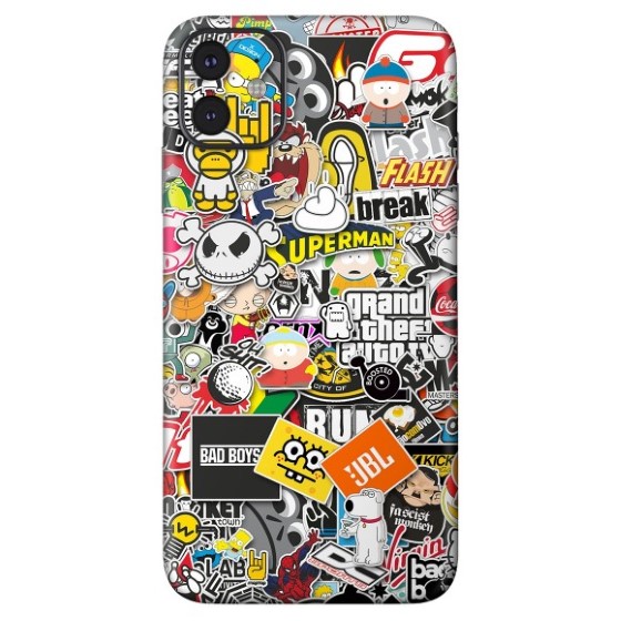 7. Sticker Bomb Best iPhone 11 Skins