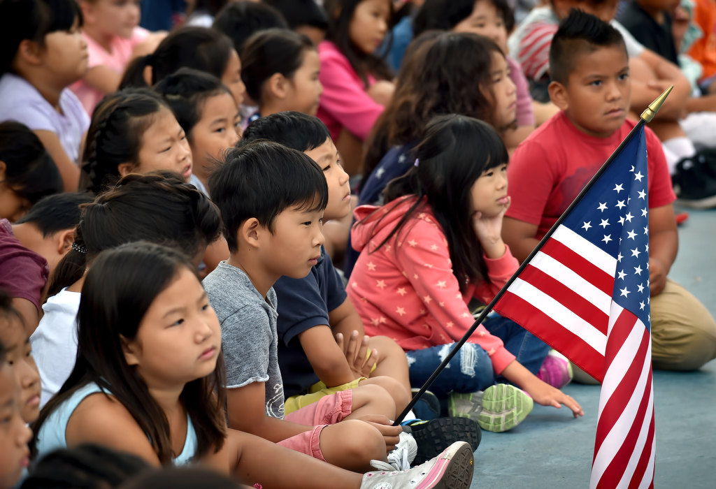 Fullerton students praise police and firefighters as heroes during Sept ...