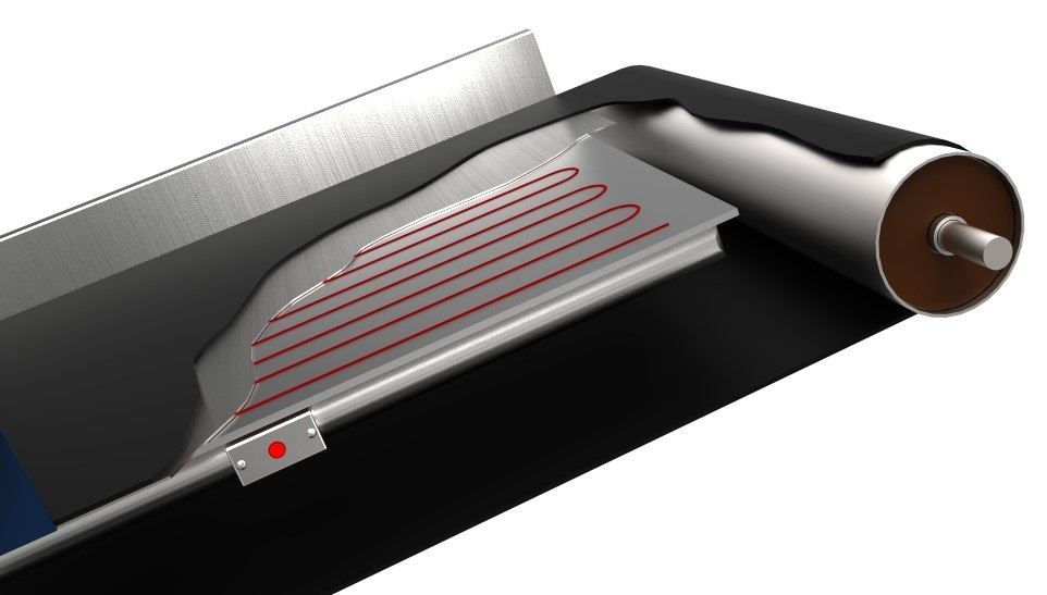 Diagram of an Electric Conveyor Belt Heater Assembly