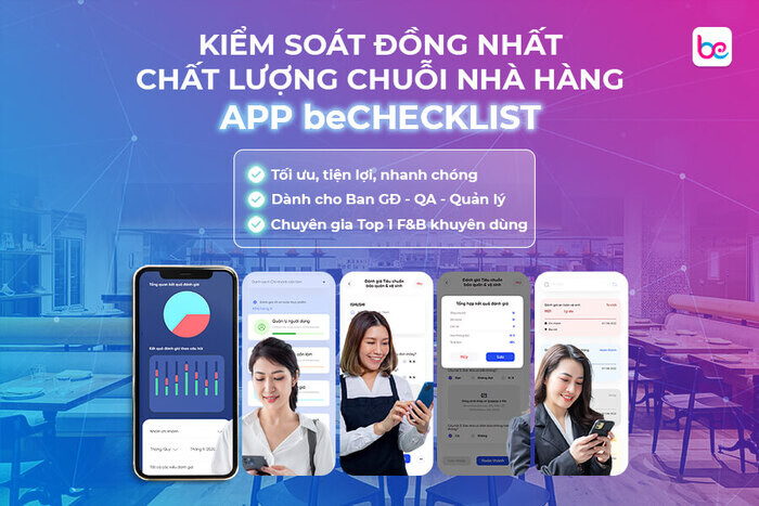 Quản lý bếp nhà hàng với beChecklist