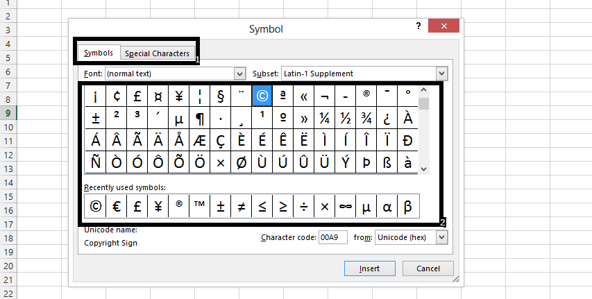 How to Insert Symbols and Special Characters - Best Excel Tutorial