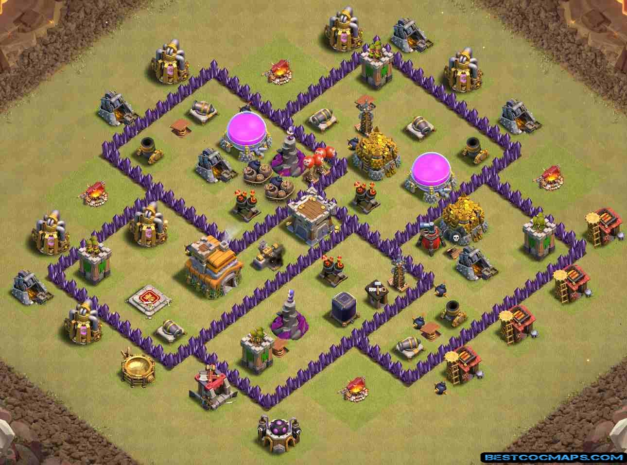 coc th7 war base link