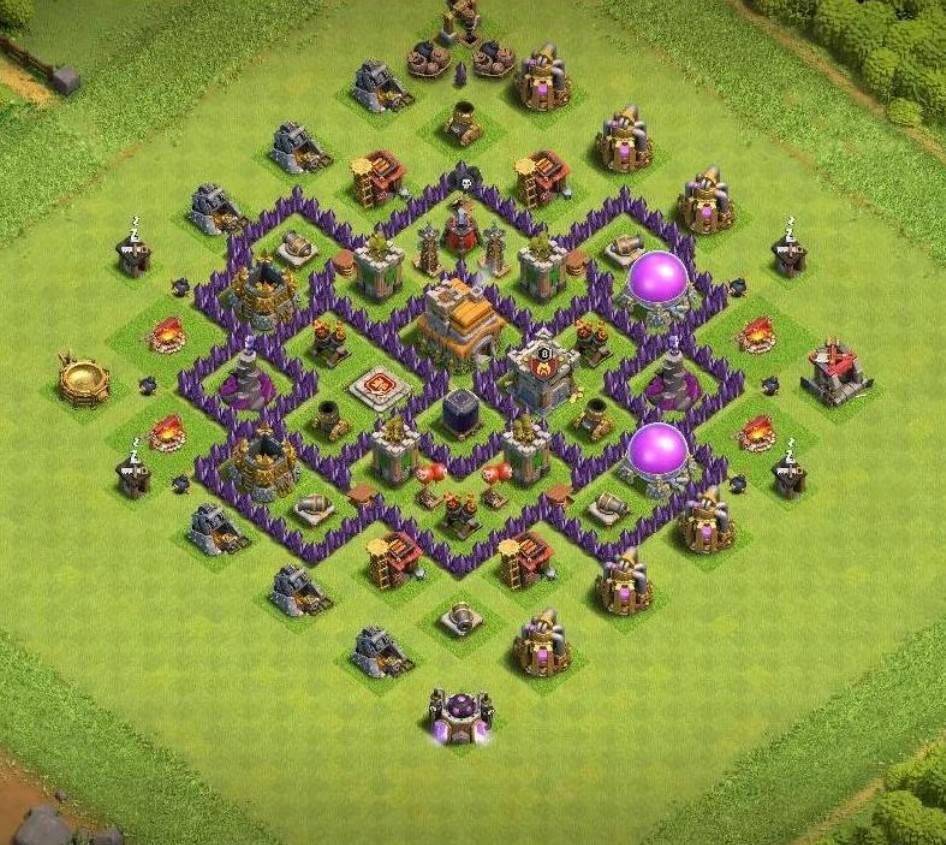 coc th7 village links for clan war league