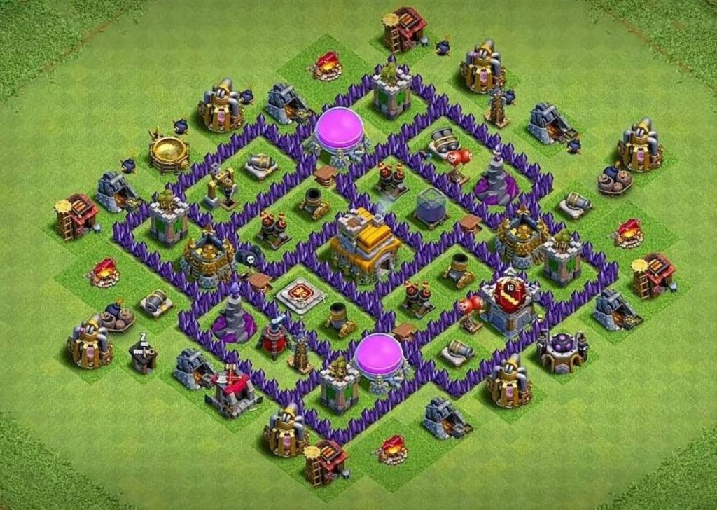 coc town hall 7 war base