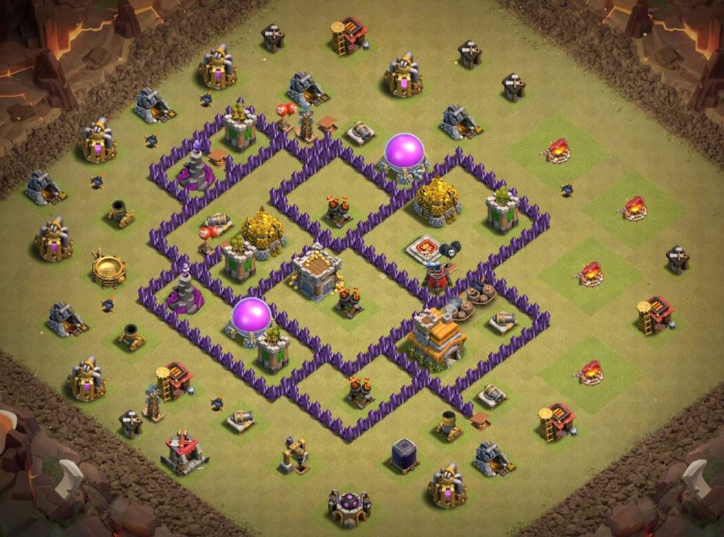 new th7 war base anti 3 star