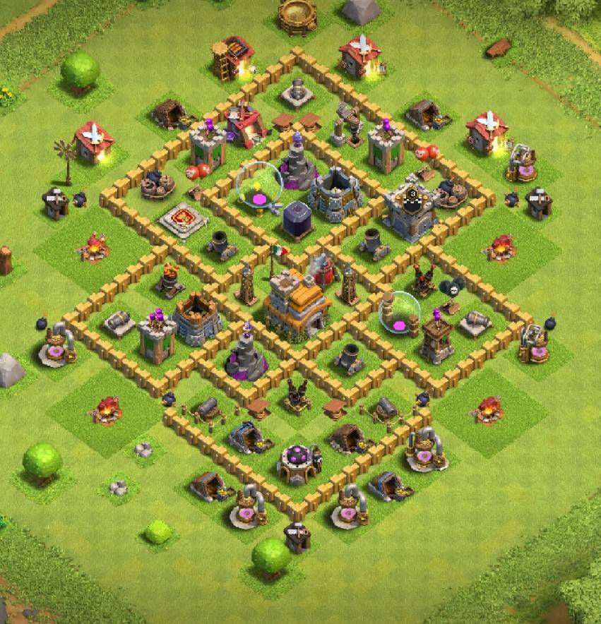 th7 war base symmetrical