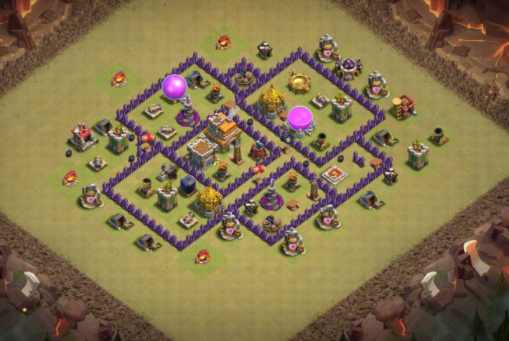 town hall 7 base layout and links war