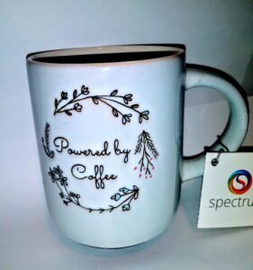 Spectrum Designz powered by coffee mug 16oz