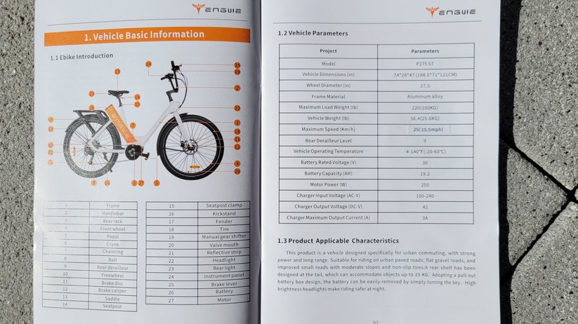 Engwe P275 ST: Handbuch