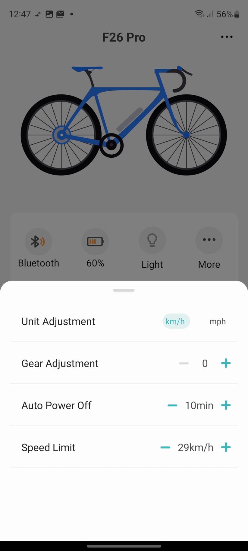 Fafrees F26 Pro: Mit der App Bikewise Pro kann man das E-Bike konfigurieren und Daten mit der Fitness-Plattform Strava synchronisieren.