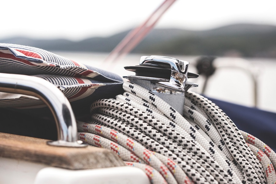 Where to Rent Guest Boat Slips in Mission Bay California Close Up of a Mooring Line on a Boat