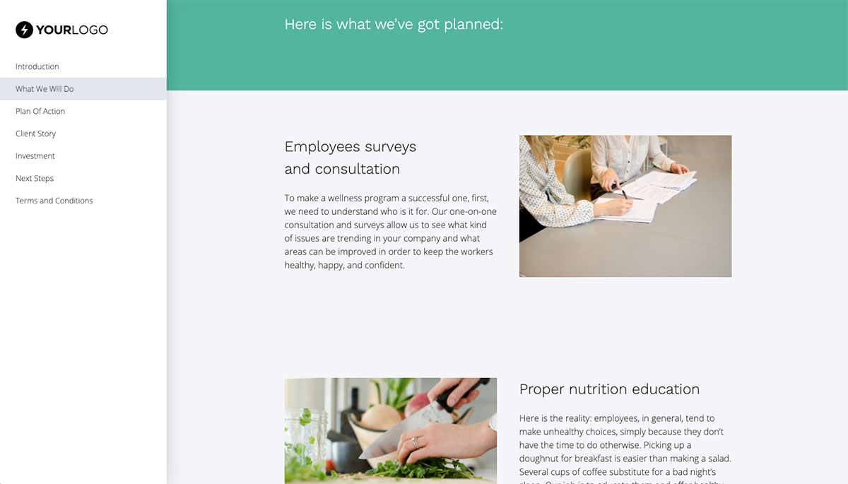 Corporate Wellness Proposal Template Slide 3