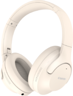 CANYON OnRiff 10, Canyon Bluetooth headset,with microphone,with Active Noise Cancellation function, BT V5.3 AC7006, battery 300mAh, Type-C charging plug, PU material, size:175*200*84mm, charging cable 80cm and audio cable 150cm, Beige, weight:253g