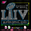 super bowl liv 2020 svg rhinestone digital template, american football 100 th aniversary transfer iron on, super bowl svg cricut silhouette file, super bowl 2020 logo svg hot fix download