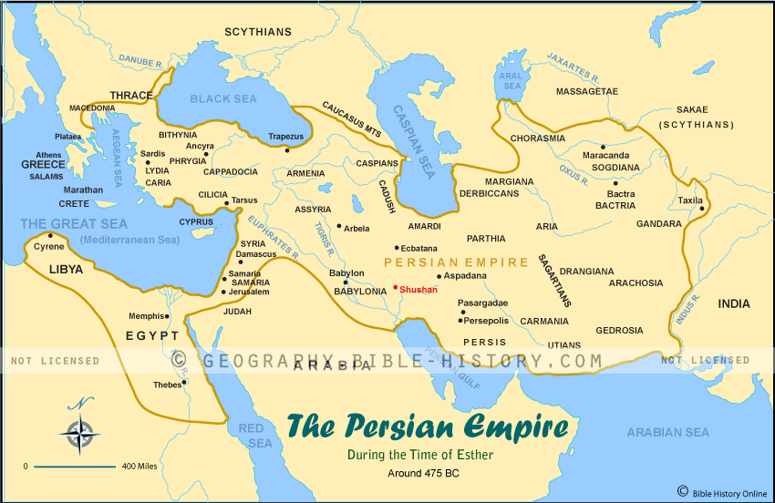 Simple Map Of Persia