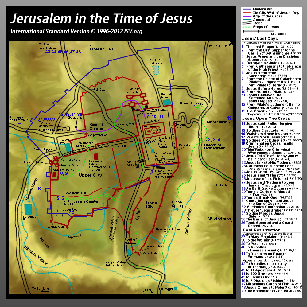 Printable Map Of Israel In Jesus Time