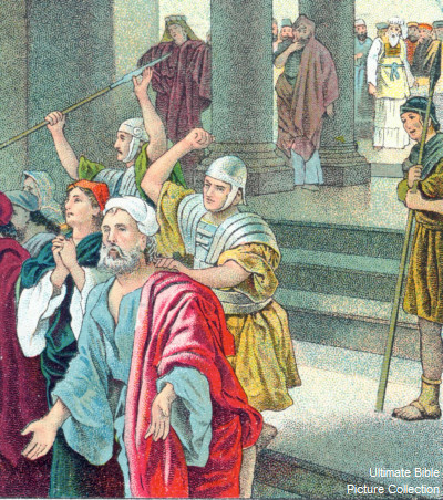 John 16 Bible Pictures: The Apostles persecuted