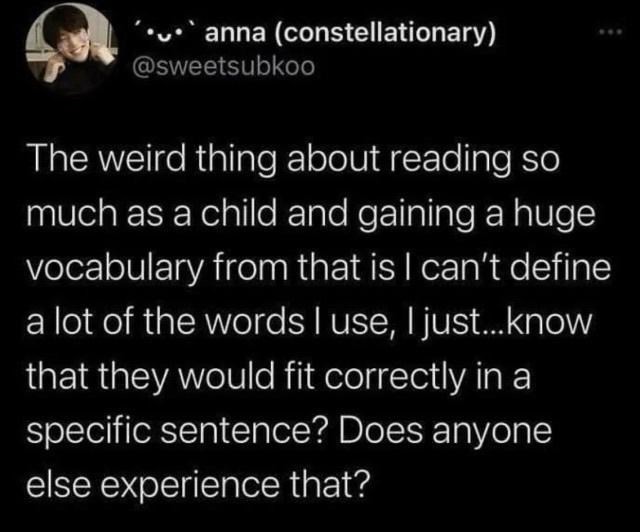 brief like uninvited. .. I completely photosynthesize with this person can he not guess the definition from the context?