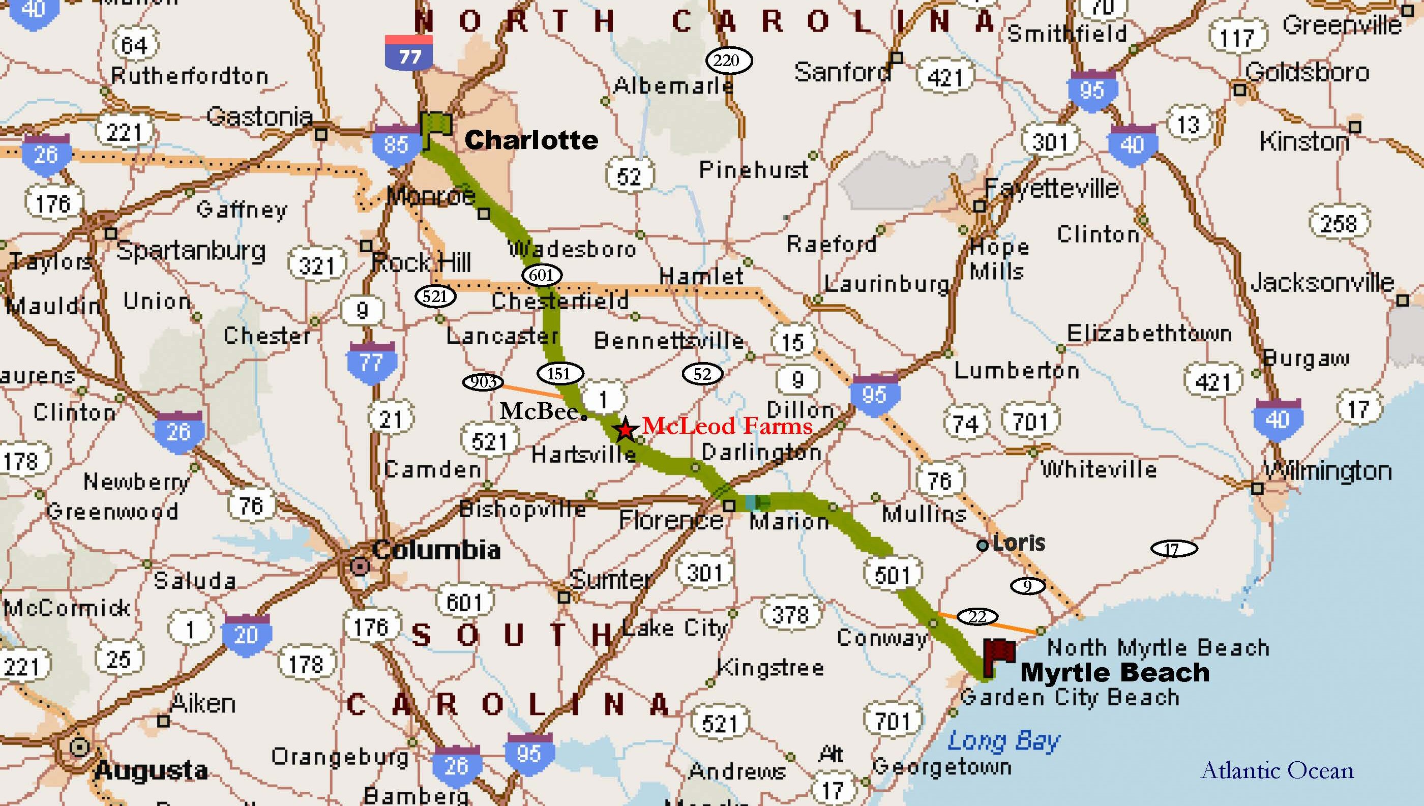 North Carolina Road Maps Online