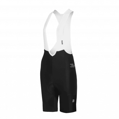 Grids and Guides Porter Cargo Bib Shorts - black