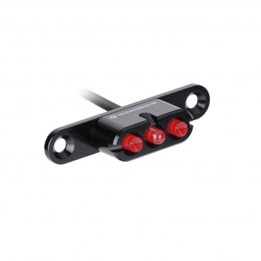 E3 Tail Light 2 rear light for rear rack mounting - 6V - black