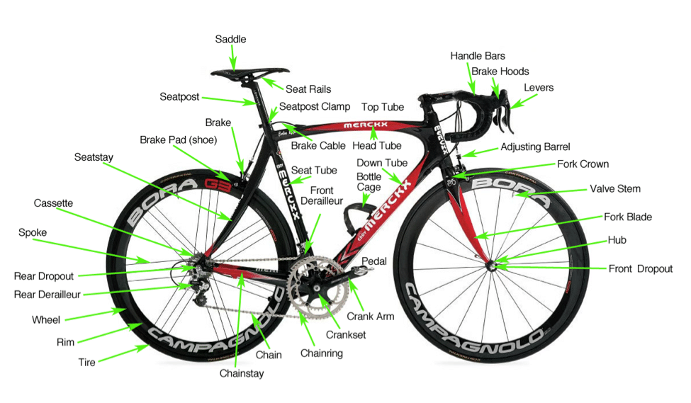 Bicycle Diagram Labeled Parts