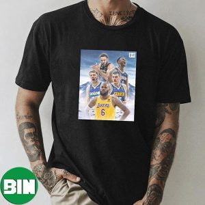 2023 West All-Star Starters Steph Curry x Luka Doncic x LeBron James x Zion Williamson x Nikola Jokic NBA Unique T-Shirt