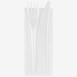 CPLA knife fork white...