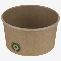 Kraft PLA carton bowls Ø86...