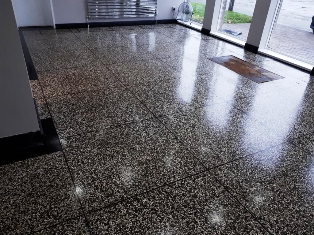 Terrazzo Floor Before Cleaning Oldbury West Bromwich