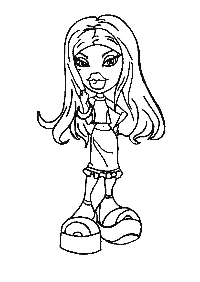 Bratz Coloring Pages – Birthday Printable