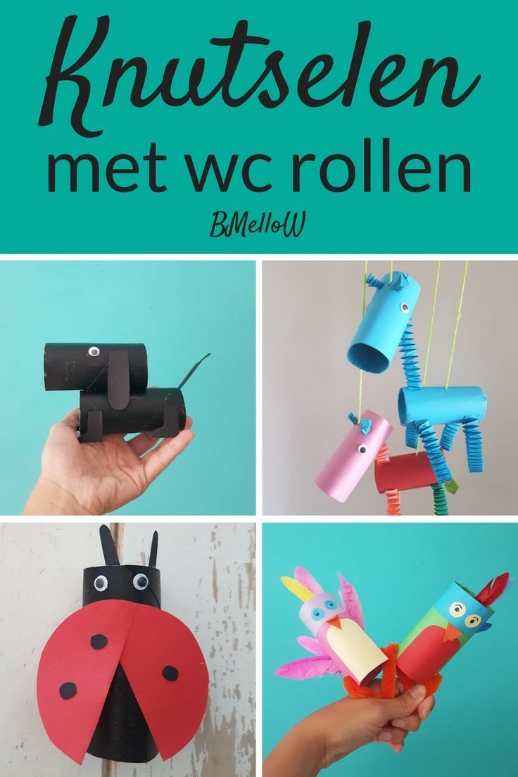 Papercraft Ideas for Children Knutselen Met Wc Rollen Simpel Te Maken Met En Voor Kinderen