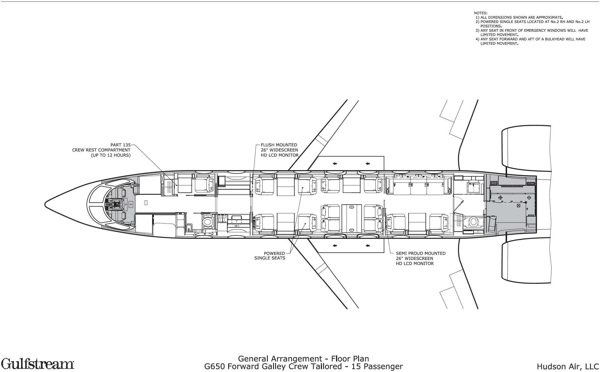 Gulfstream G650er Layout