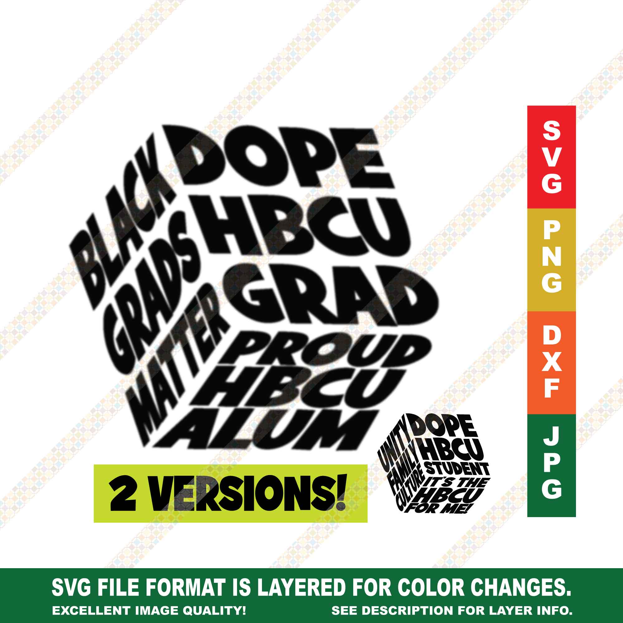 HBCU Cube Bundle SVG