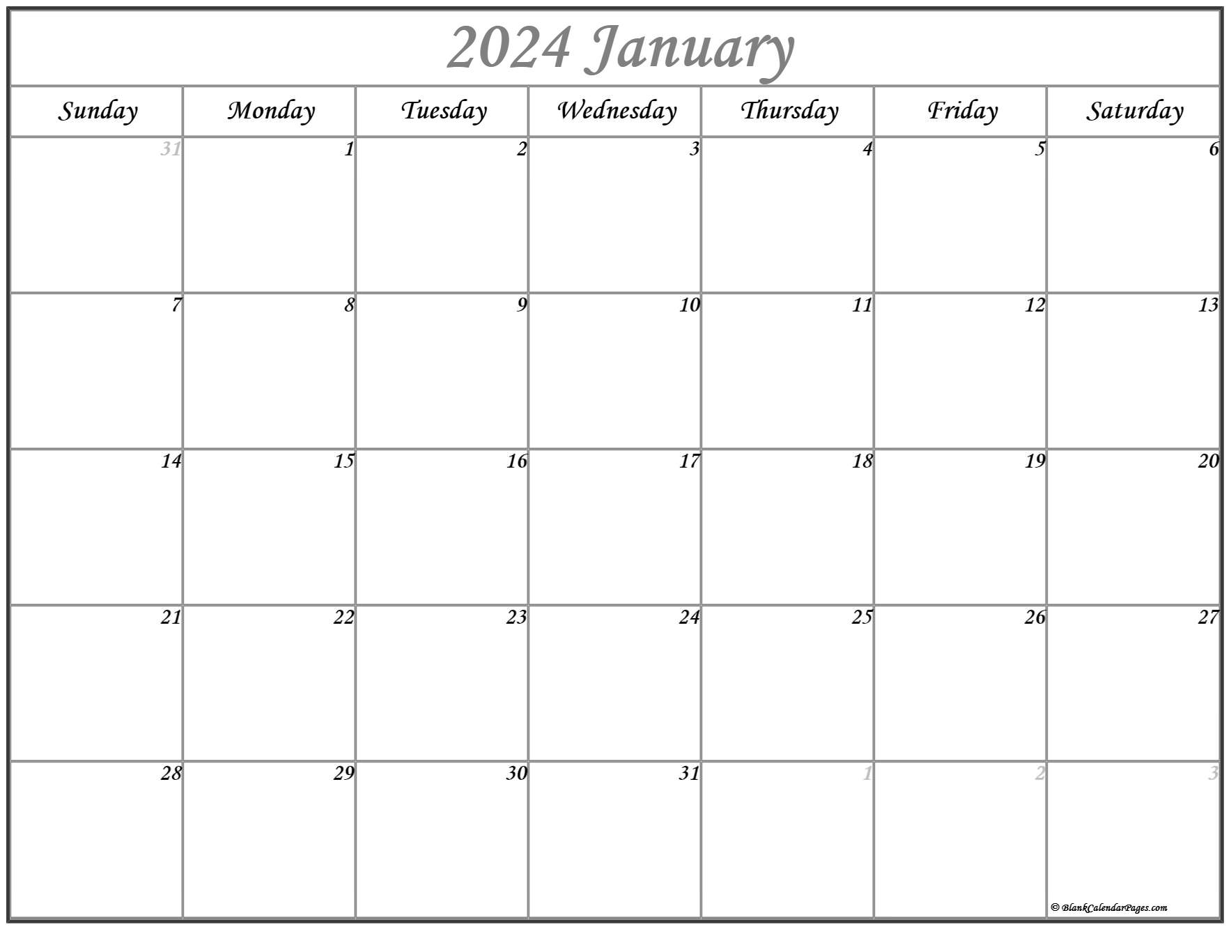 Blank Calendar Template Printable 2024 Calendar 2024 Ireland Printable