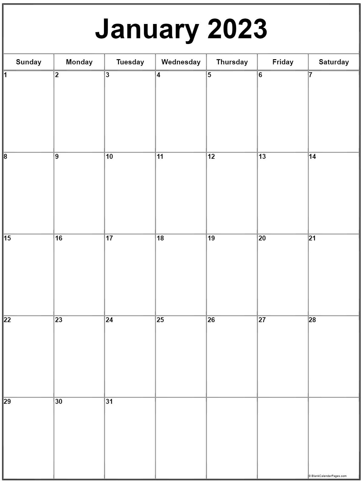 blank calendar january 2023 free printable calendarcom - january 2023 ...