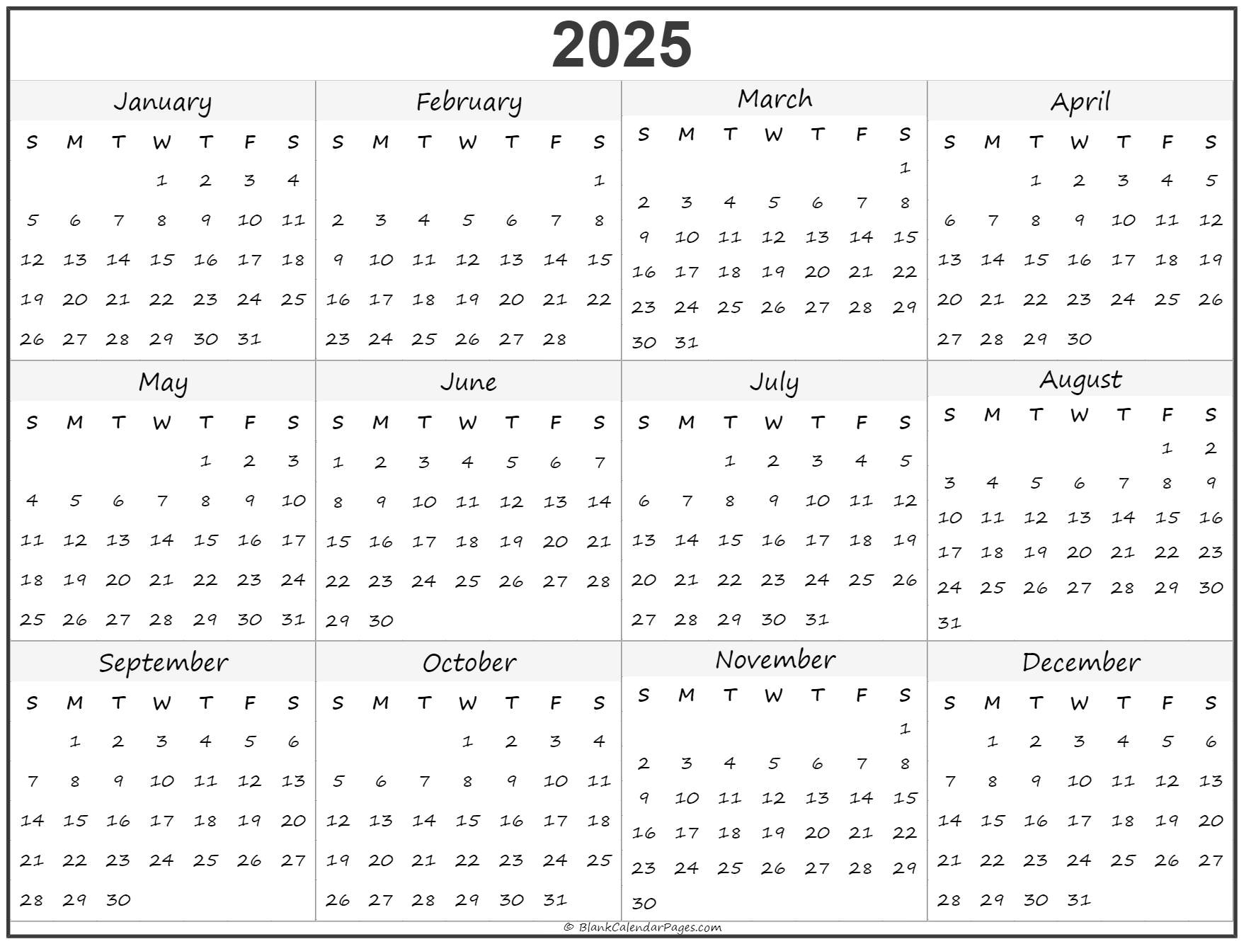 Free Fillable 2025 Calendar: A Comprehensive Guide To Planning Your Year - Calendar 2025 Canada 