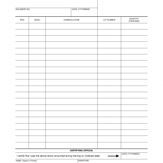 DA Form 5692. Ammunition Consumption Certificate | Forms - Docs - 2023