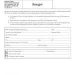 Form VSD 978. Specialty License Plate Request - Illinois