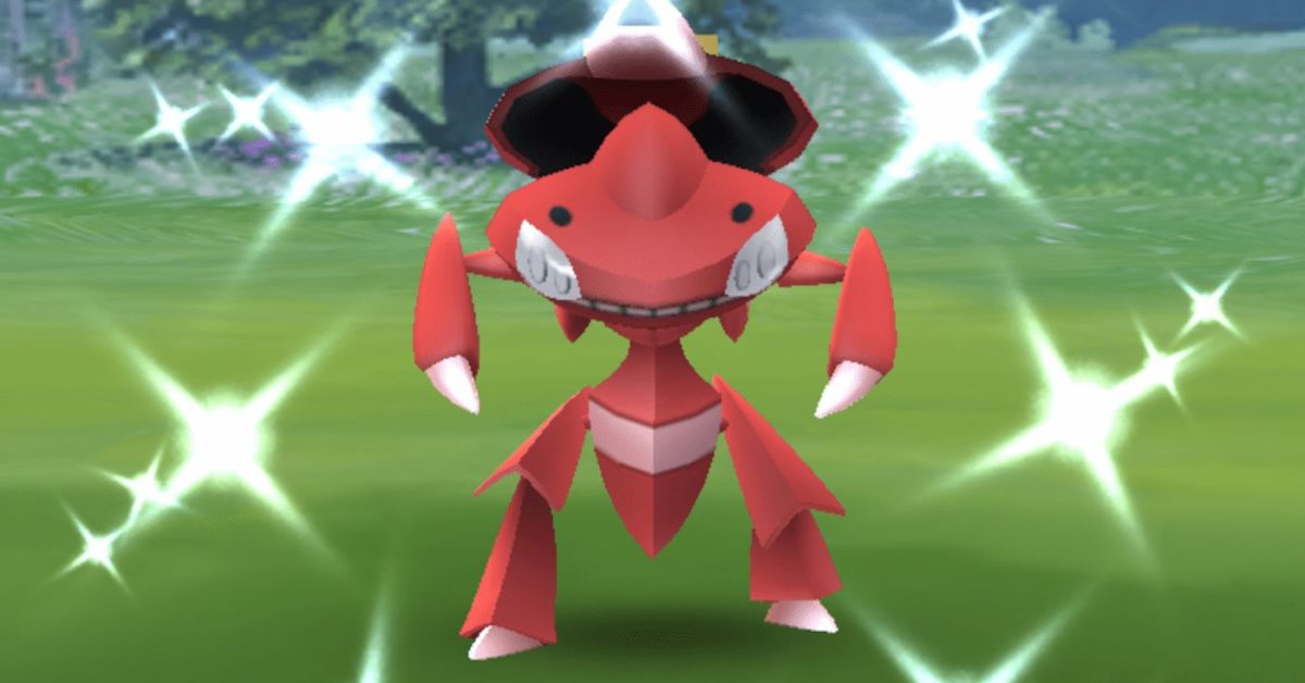 Genesect types pokemon go image.