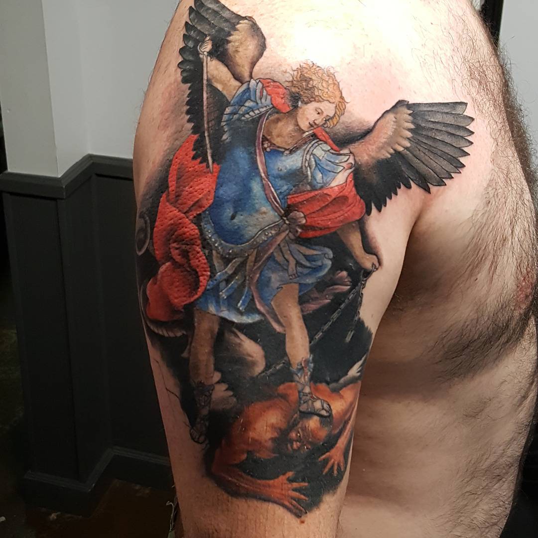 30 Archangel Michael Tattoos for Those Seeking Spiritual Inspiration  100  Tattoos