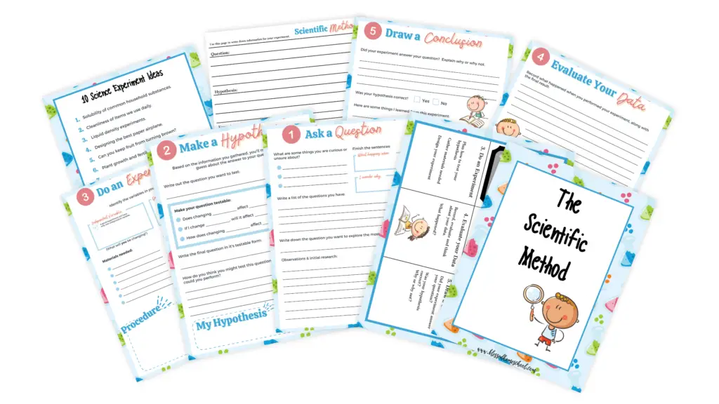 Scientific method for kids free printable