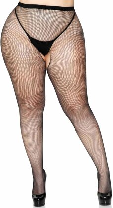 Crotchless Pantyhose - Plus Size - Grösse PLUS