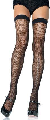 Nylon Fishnet Thigh Highs - One Size - Grösse Onesize