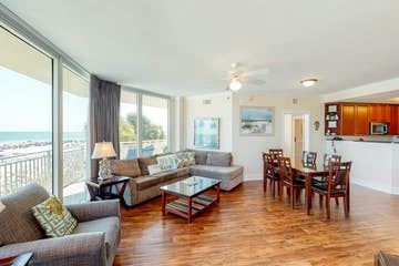 Each unit like this 3 bedroom condo at Waterscape Resort is uniquely owned and decorated. 