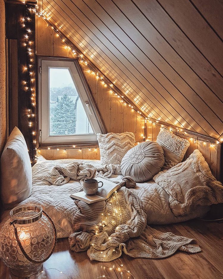 attic reading nook