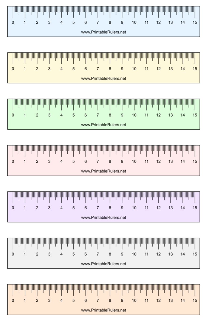 Ruler Measurements Printable