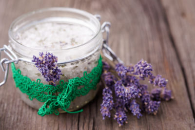 DIY Coconut Lavender Sugar Scrub