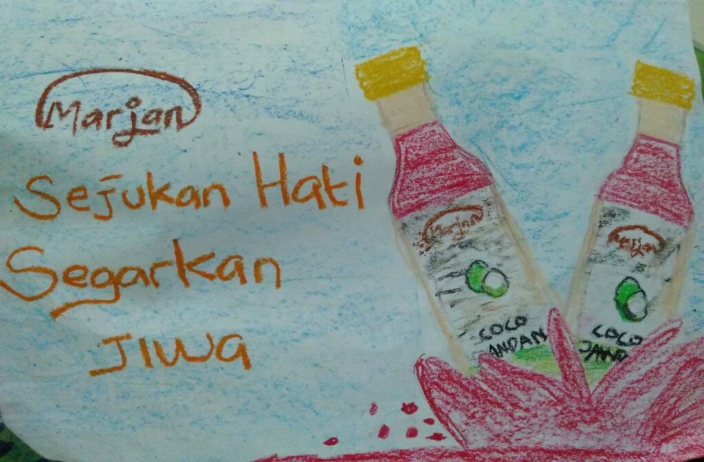 Gambar Iklan Produk Minuman Yang Mudah Digambar