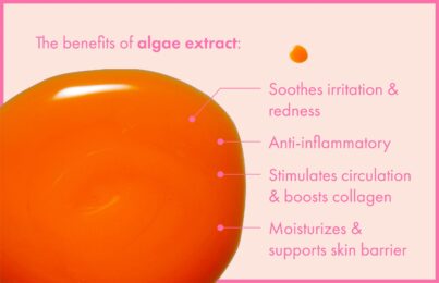 informative image demonstrating the benefits of algae extract